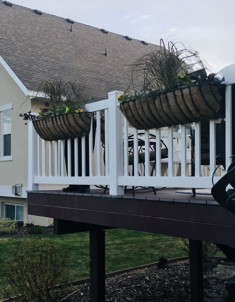 (2) Metal Hanging Planter Boxes