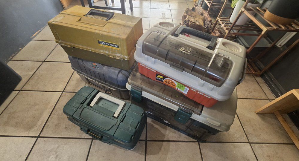 Various tackle box boxes