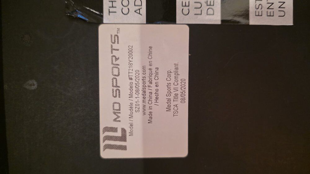 MD Sports folding Ping pong table complete