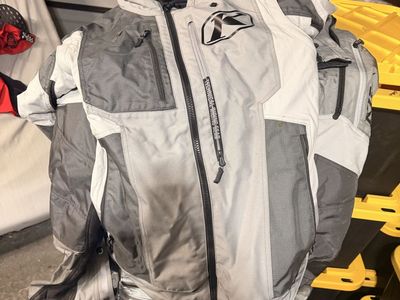 Klim Adventure Motorcycle Jacket XL Gray Touring ADV Riding Jacket