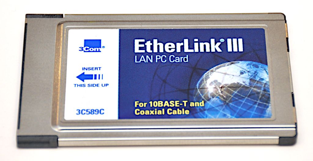 3Com PC Card (PCMCIA) EtherLink Card