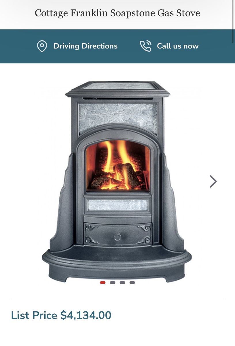 Cottage Franklin Soapstone Gas Stove - Franklin Cast Products Inc.