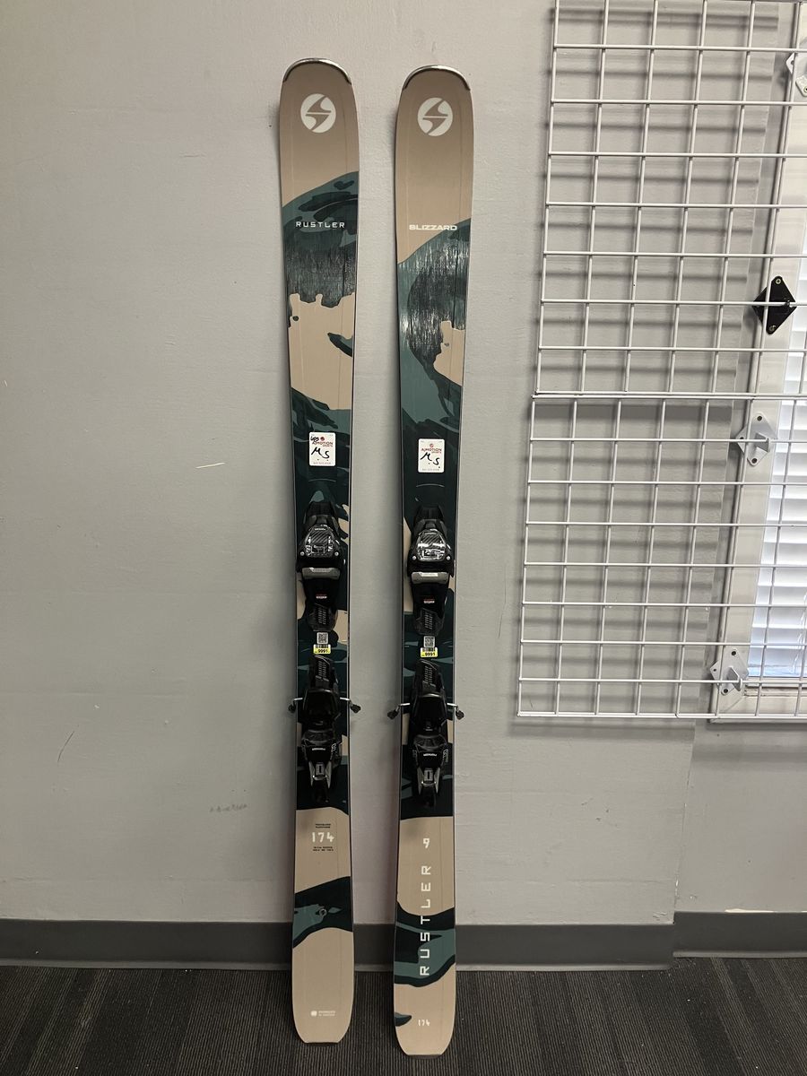 Blizzard Rustler 9 174cm Skis w/ Marker tcx 11 Demo Bindings- Lightly Used 2026