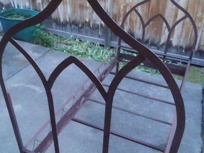 SMALL ANTIQUE GOTHIC STYLED BED FRAME