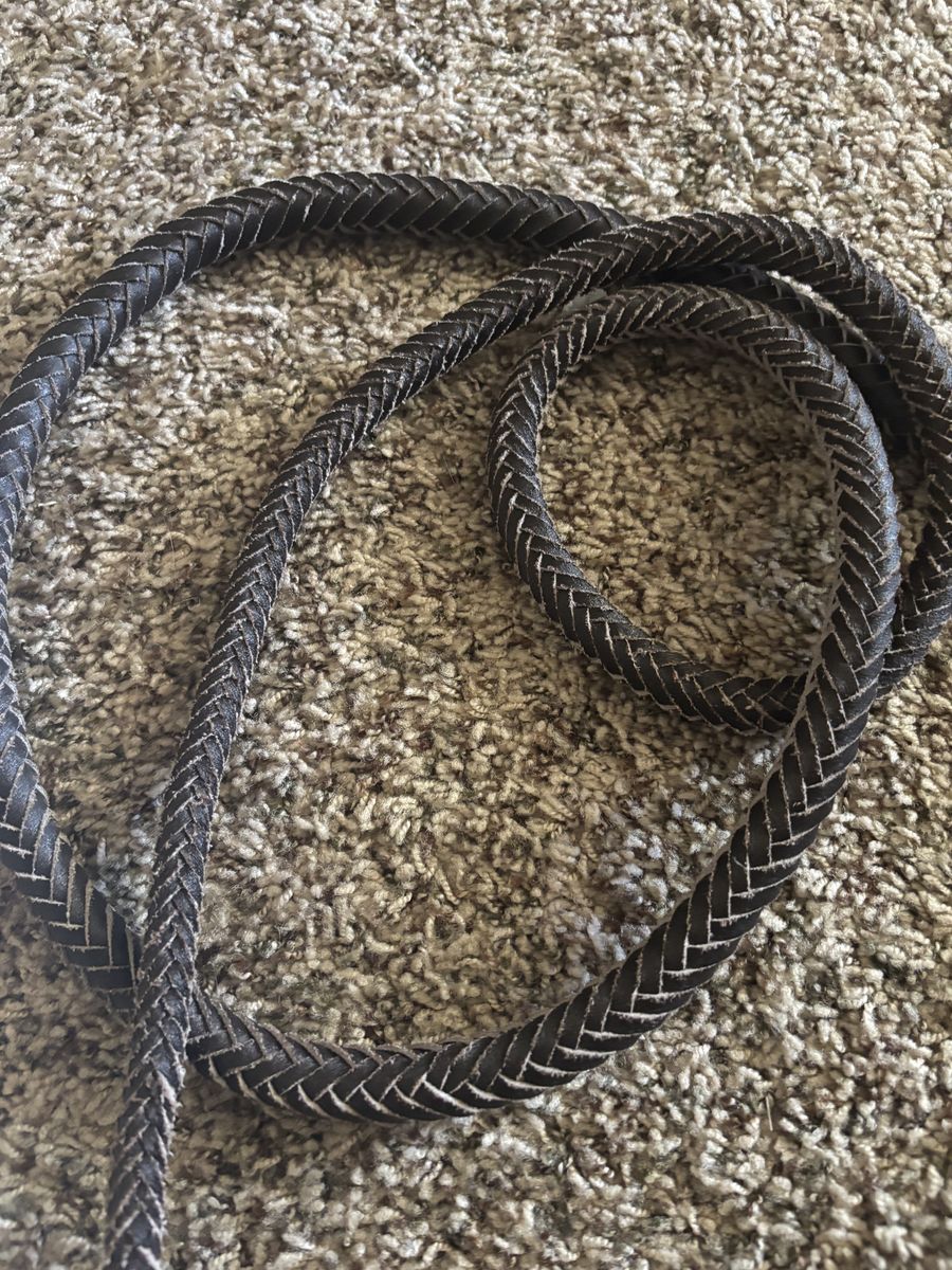 real leather whip