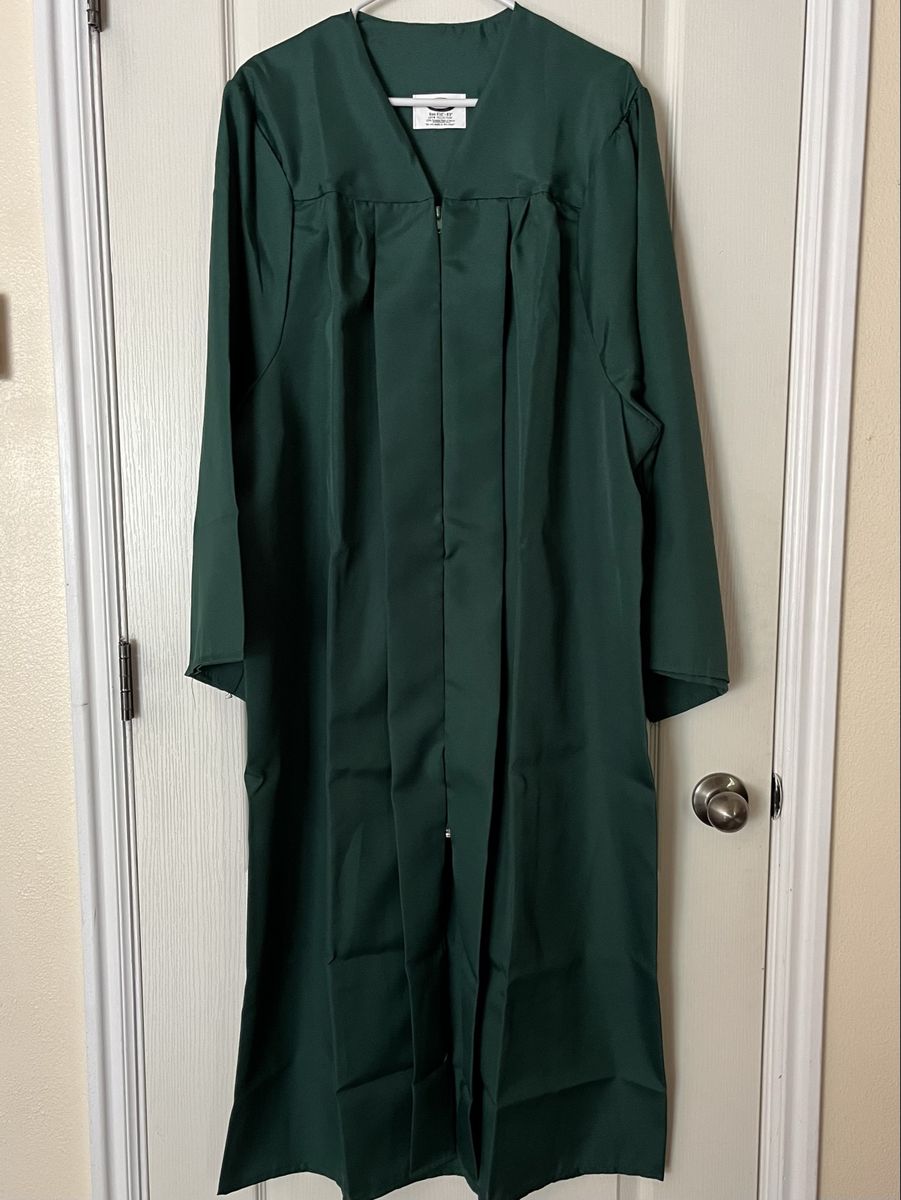 Jostens Green Graduation Gian And Cap.