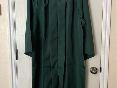 Jostens Green Graduation Gian And Cap.