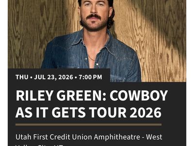 Riley Green: Cowboy As It Gets Tour 2026 - 2 Tickets, Section 302, Row G,