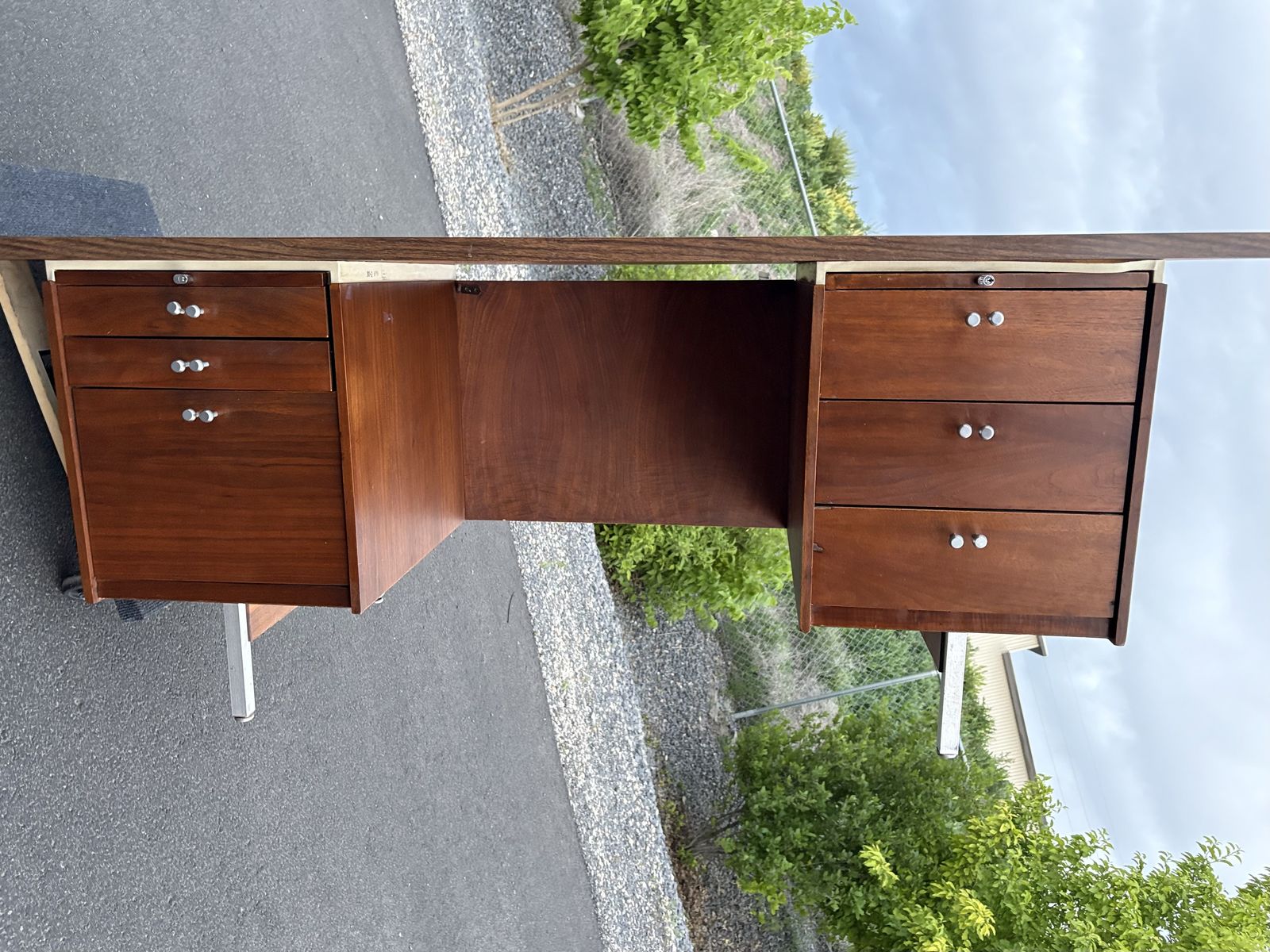 AWESOME Vintage Mid Century Modern desk by Leopold, MCM office