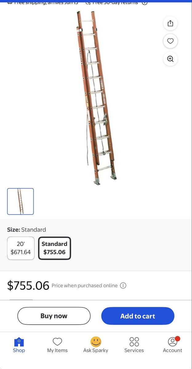 28 ft Werner ladder