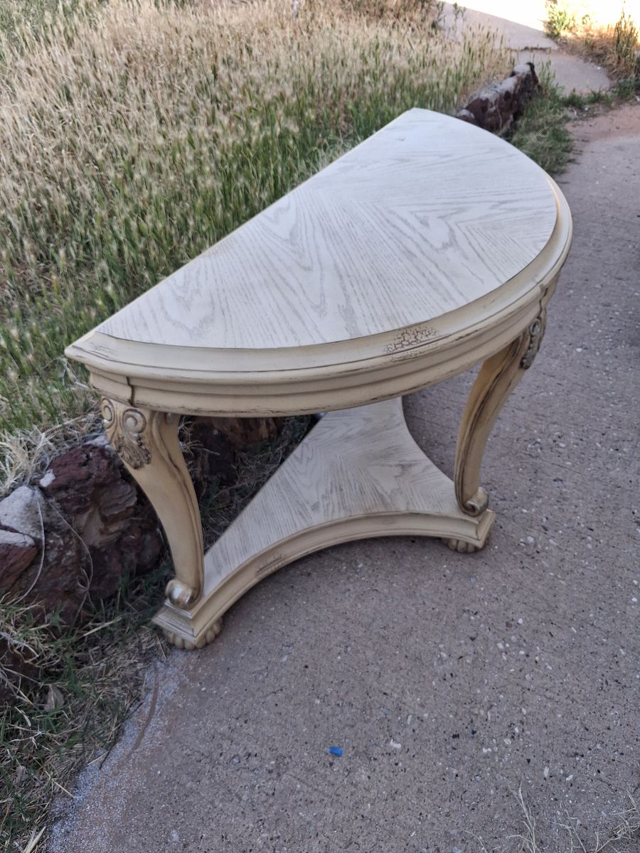 entryway table half round
