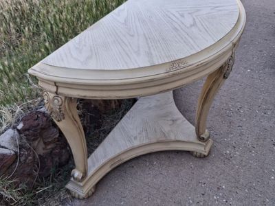 entryway table half round