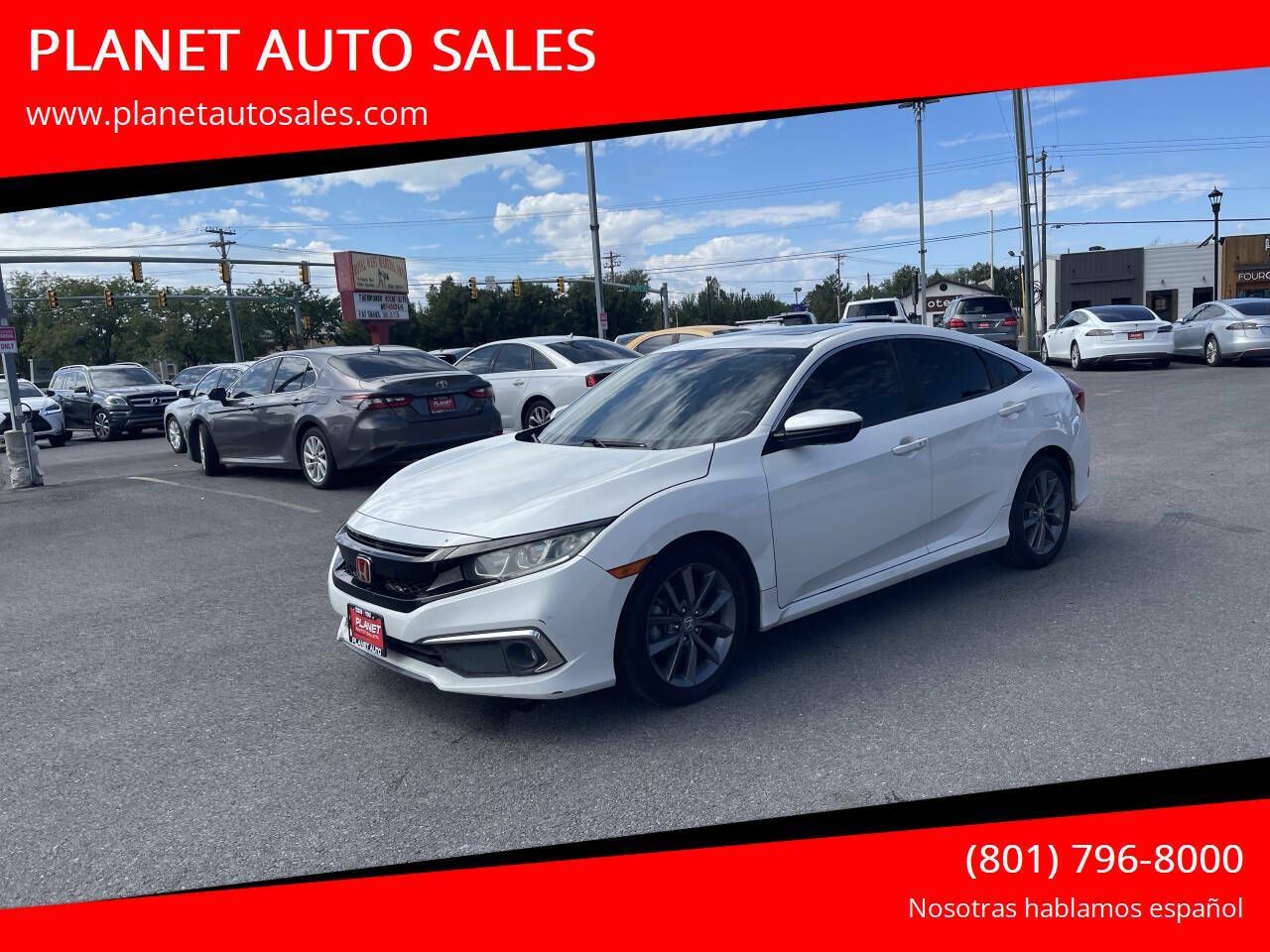 2019 Honda Civic EX-L — rebuilt & branded title, 36% below market