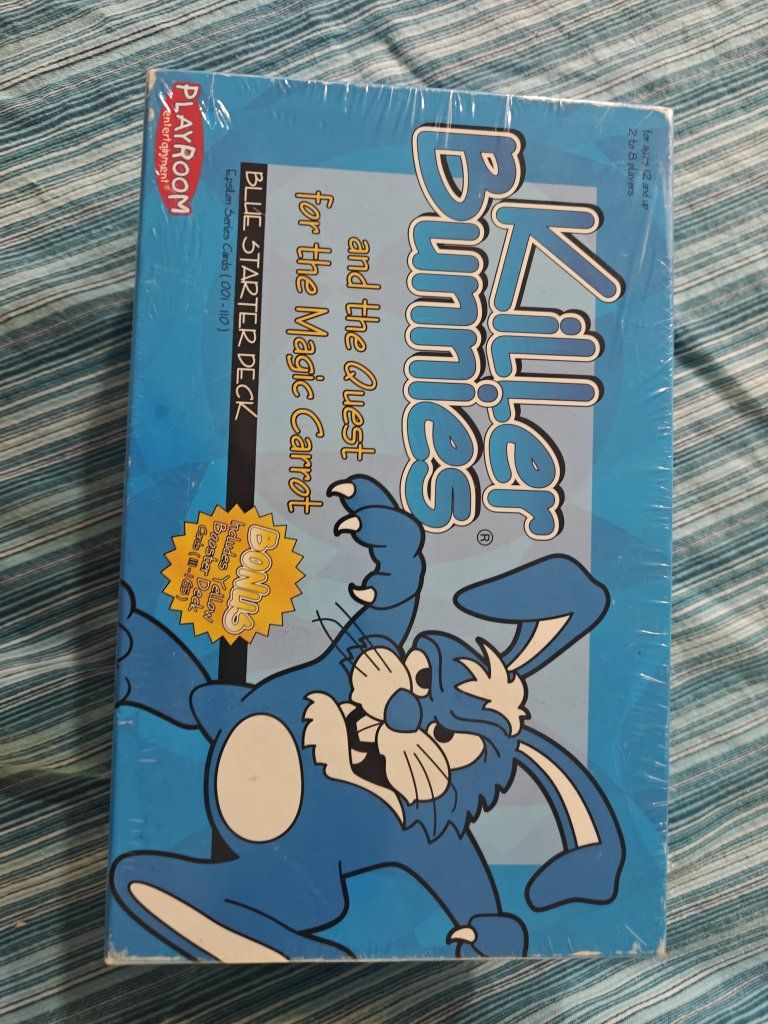 Killer Bunnies and the Quest for the Magic Carrot Blue Starter Deck Card Game New Sealed