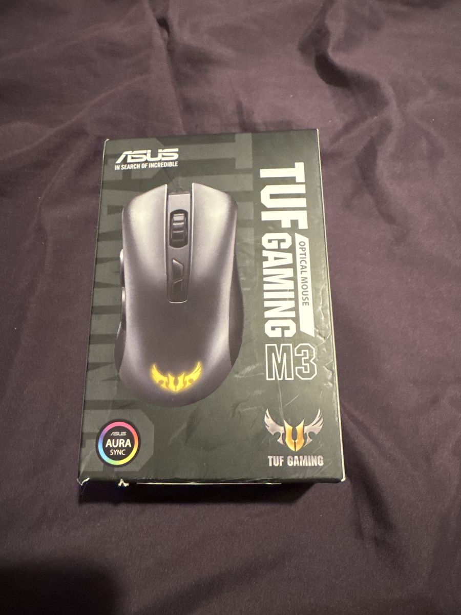 ASUS TUF Gaming M3 Optical Mouse with Aura Sync RGB Lighting - New in Box