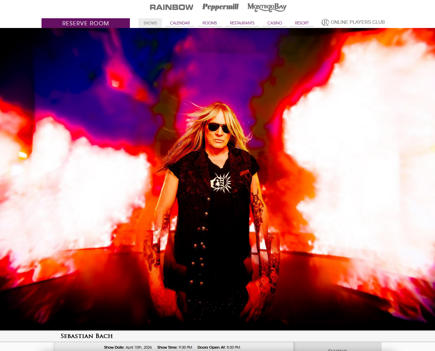 Sebastian Bach FRONT ROW