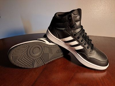 Adidas Hoops 3.0 Mid Classic Shoes 'Core Black' - Men's Size 11