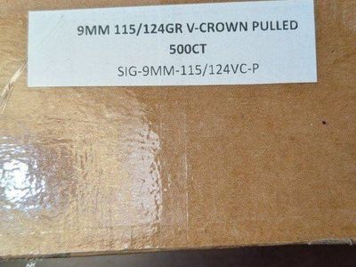 9MM 115/124gr V-Crown or 124 gr Gold dot Pulled Bullets