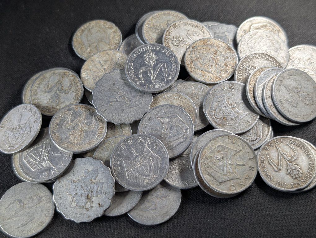 Rwanda Franc Coins Lot - Various Denominations (69.44g)