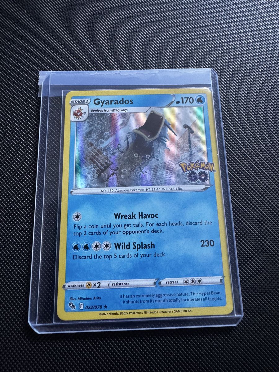 Gyarados 022/078 Holo Rare Pokemon GO TCG Card Near Mint