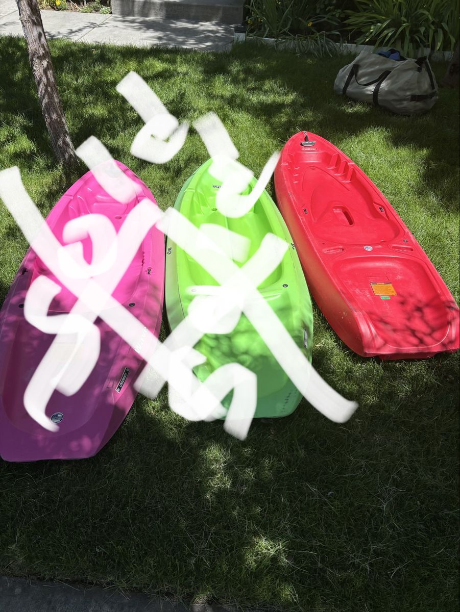 Lifetime kids kayak. $50 red