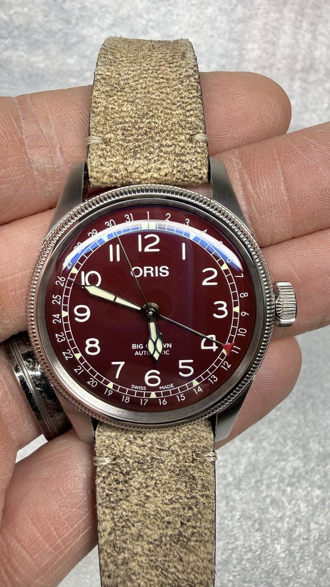 Oris Big Crown Pointer Date Watch 7741 Red Dial