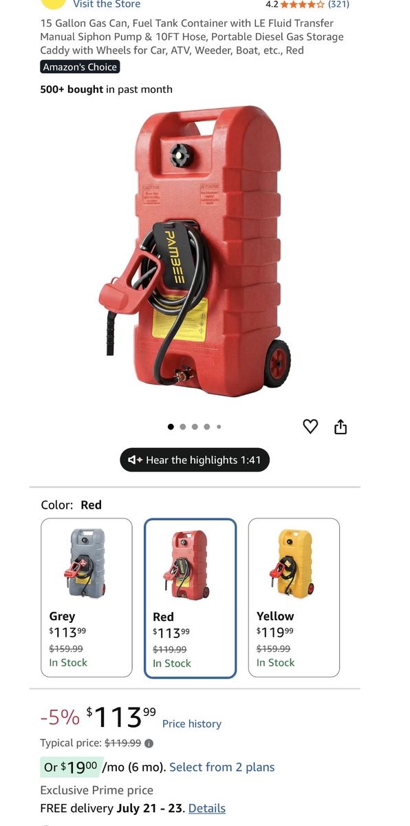 15 gallon gas can