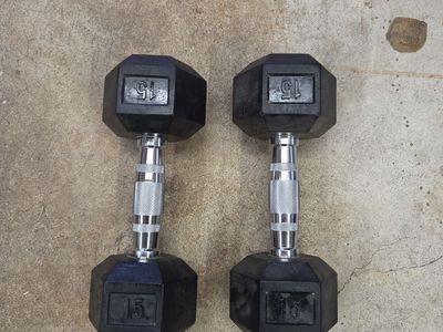 15 pound dumbells