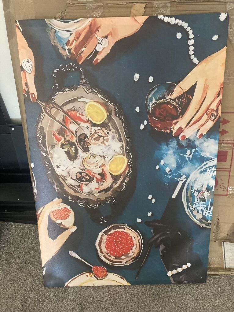 New Luxury Dinner Canvas Wall Art 24x36