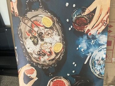 New Luxury Dinner Canvas Wall Art 24x36