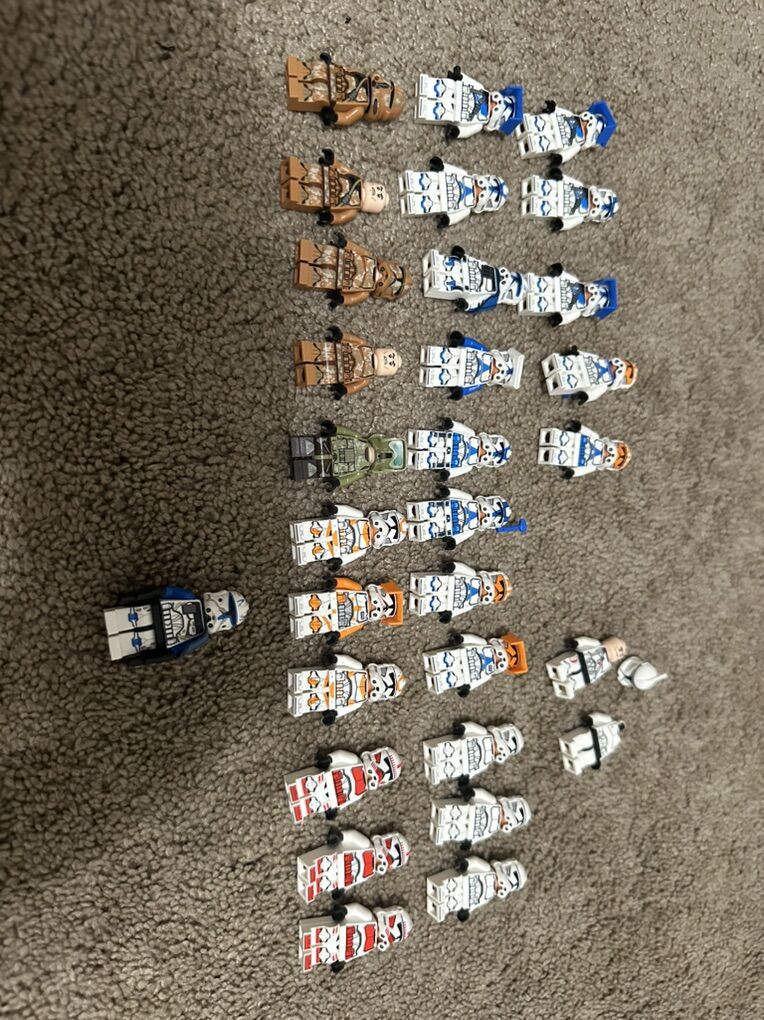 Lego Star Wars Clone Minifigure Lot