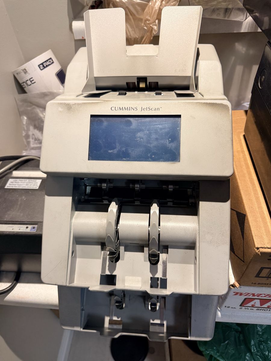 Cash counter Cummings Allison scan jet