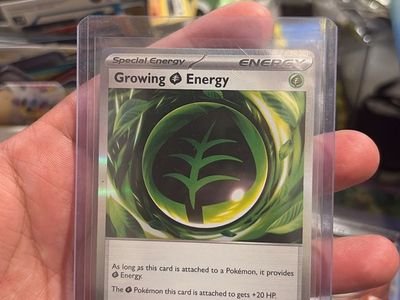 Growing Grass Energy Pokemon card