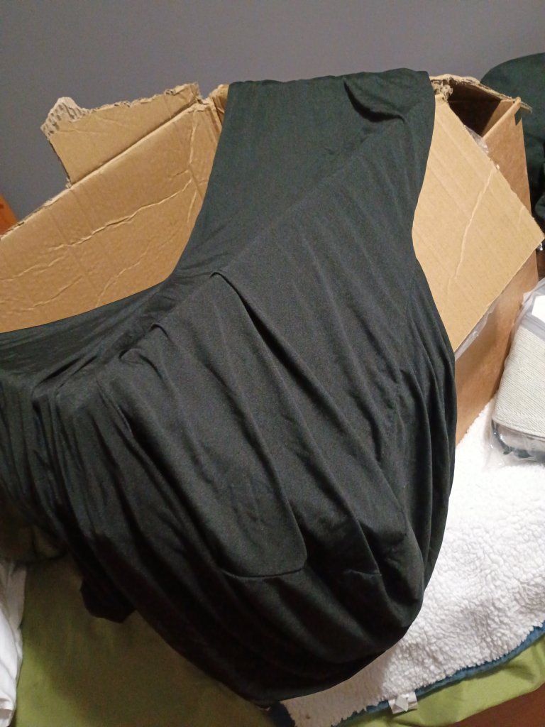 10) black chair covers