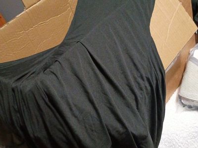10) black chair covers