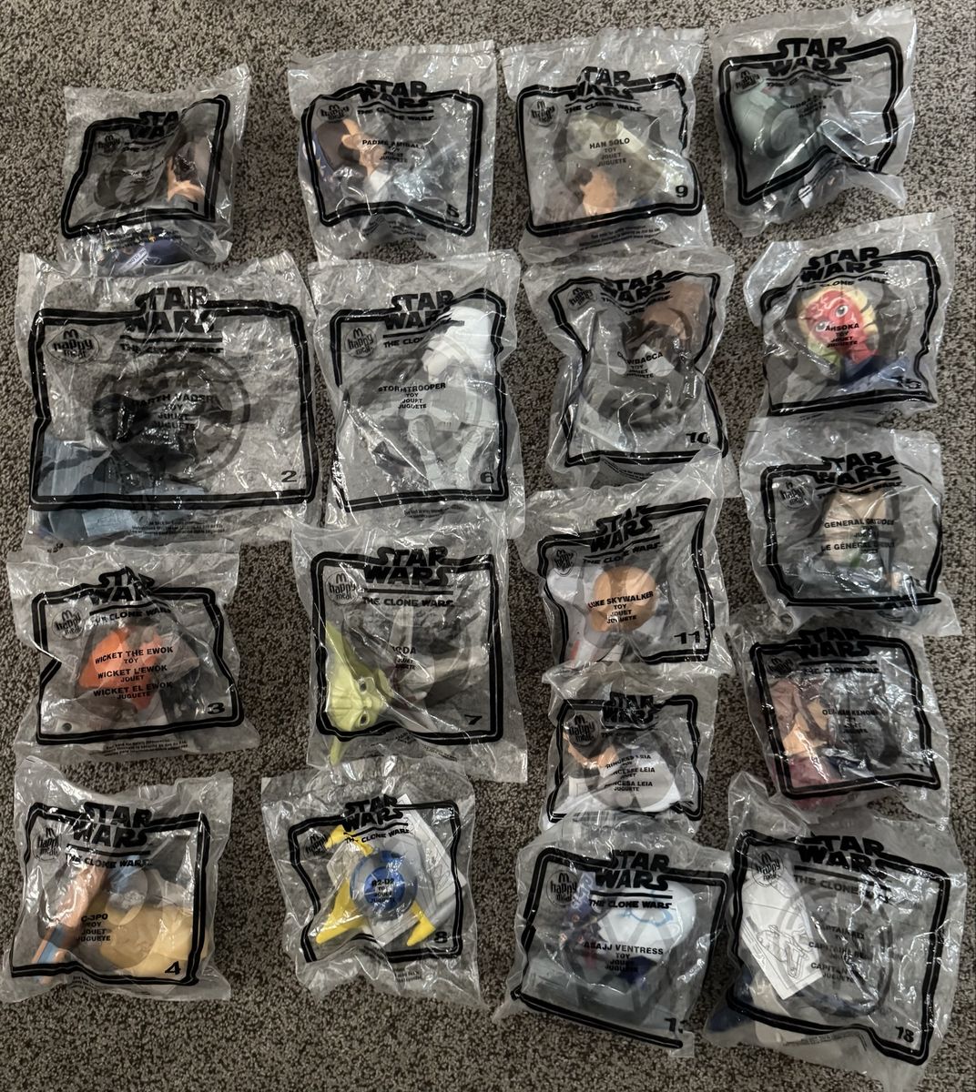 Star Wars The Clone Wars Happy Meal Toys