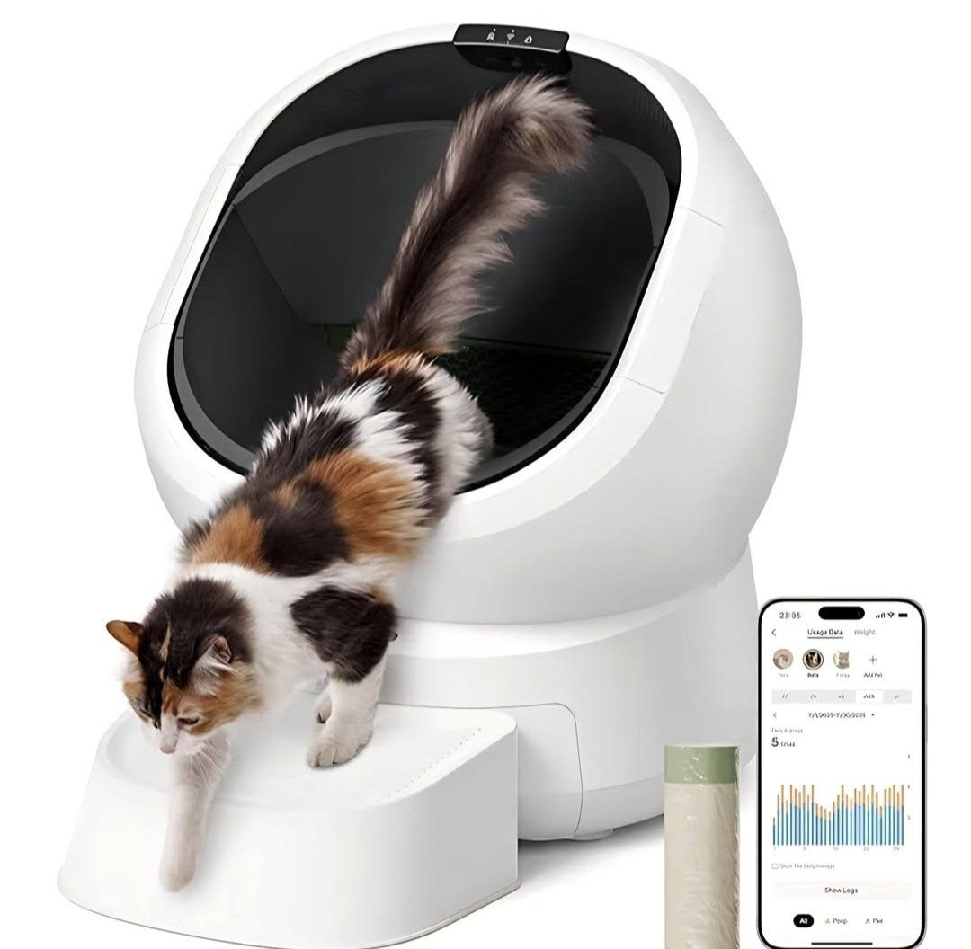 PETLIBRO Luma Automatic Cat Litter Box AI-Camera Waste Analysis, Auto Odor-Control Self Cleaning Cat Litter Box, Open-Top Smart