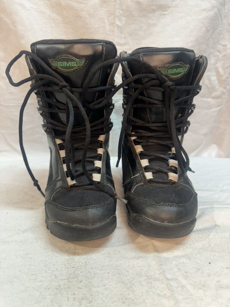 Sims Youth Size 3 Black Linerless Snowboard Boots