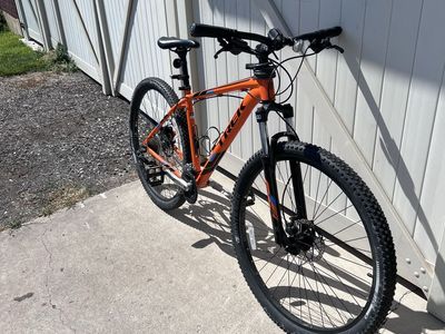 Trek Orange Hardtail Mountain Bike - Front Suspension & Disc Brakes