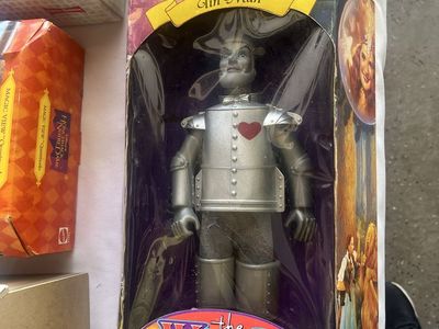 The Wizard of Oz Tin Man & Cowardly Lion Action Figure Dolls Set - Vintage