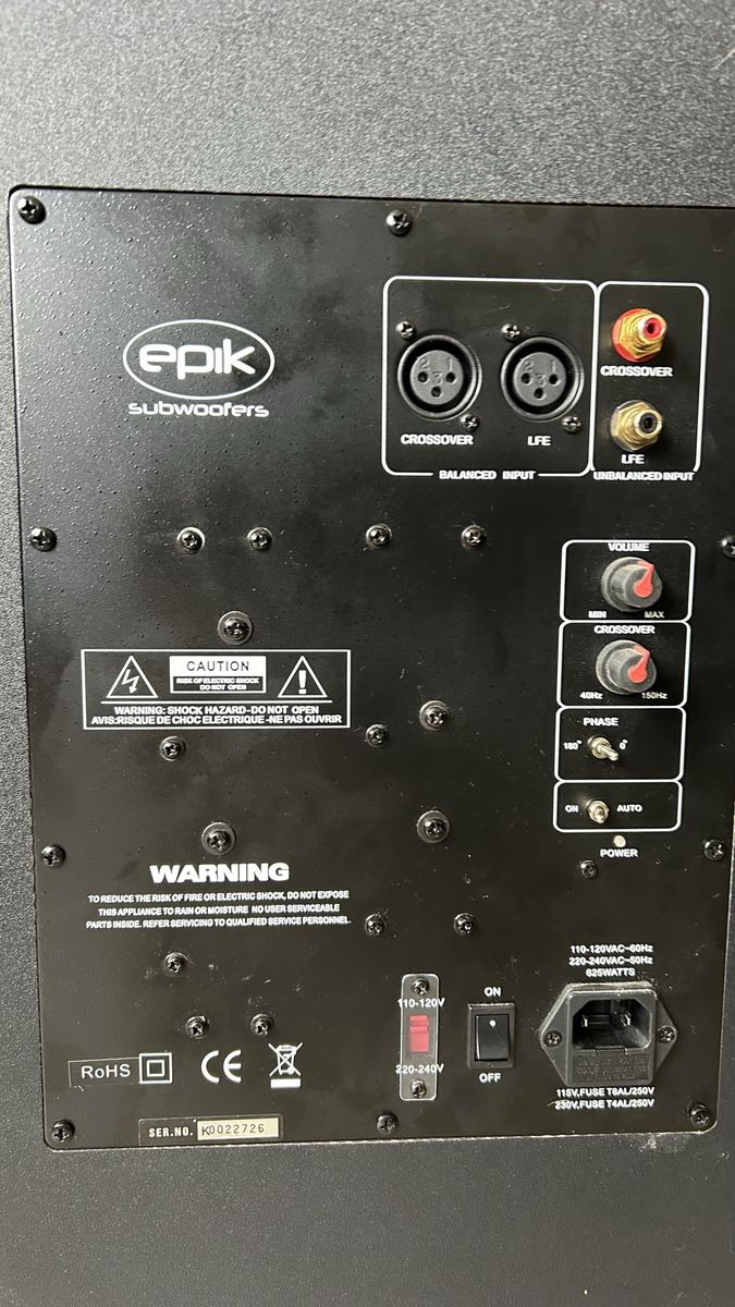 Epik Empire Dual 15" Subwoofer