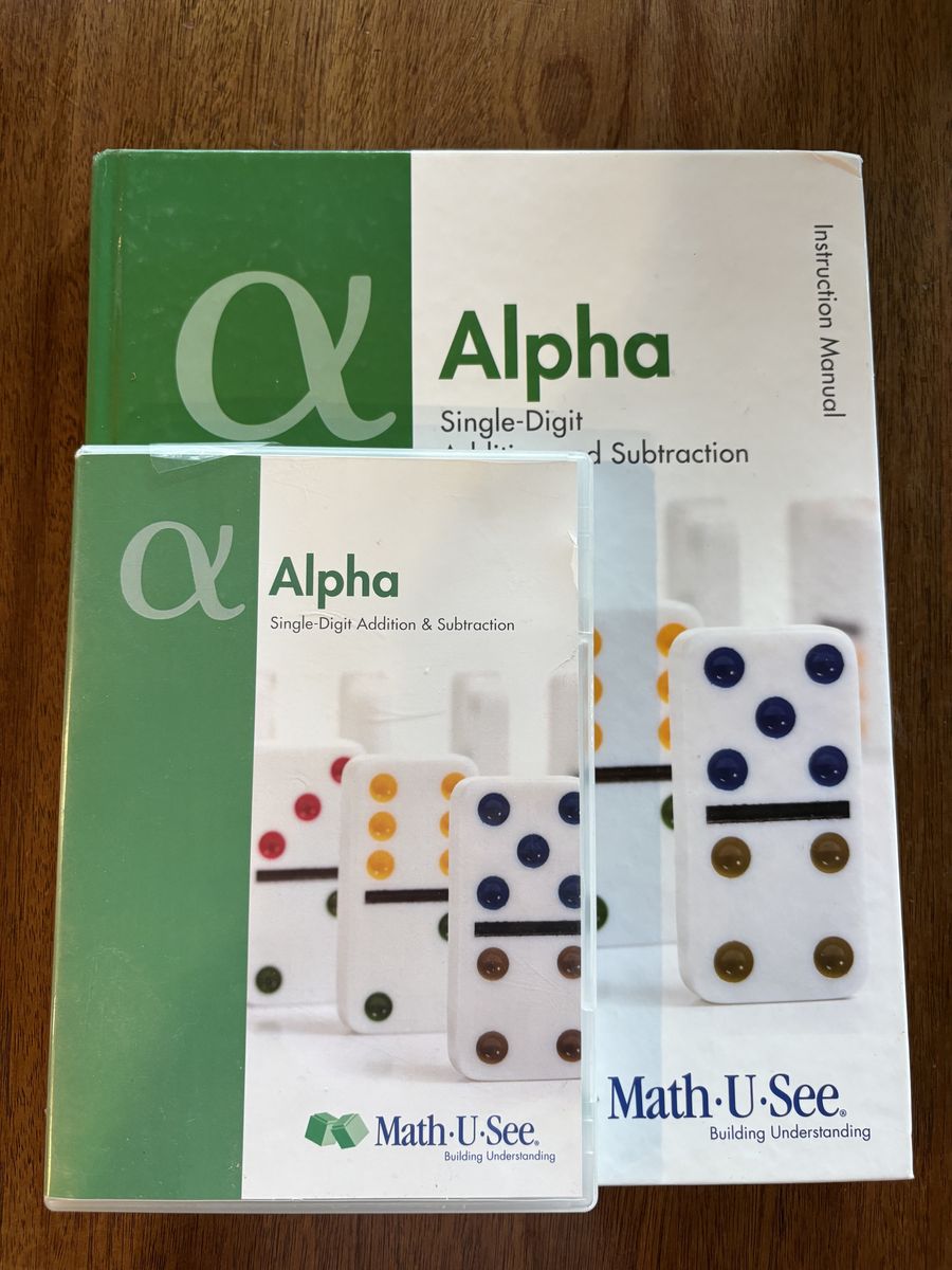Math U See Alpha Curriculum Teachers Manual + DVD