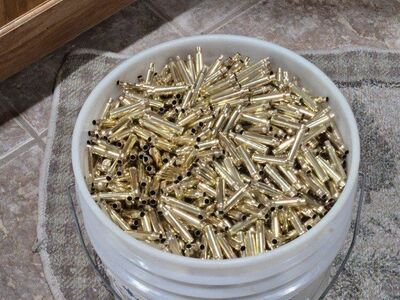 223/556 once fired brass mixed hand stamp