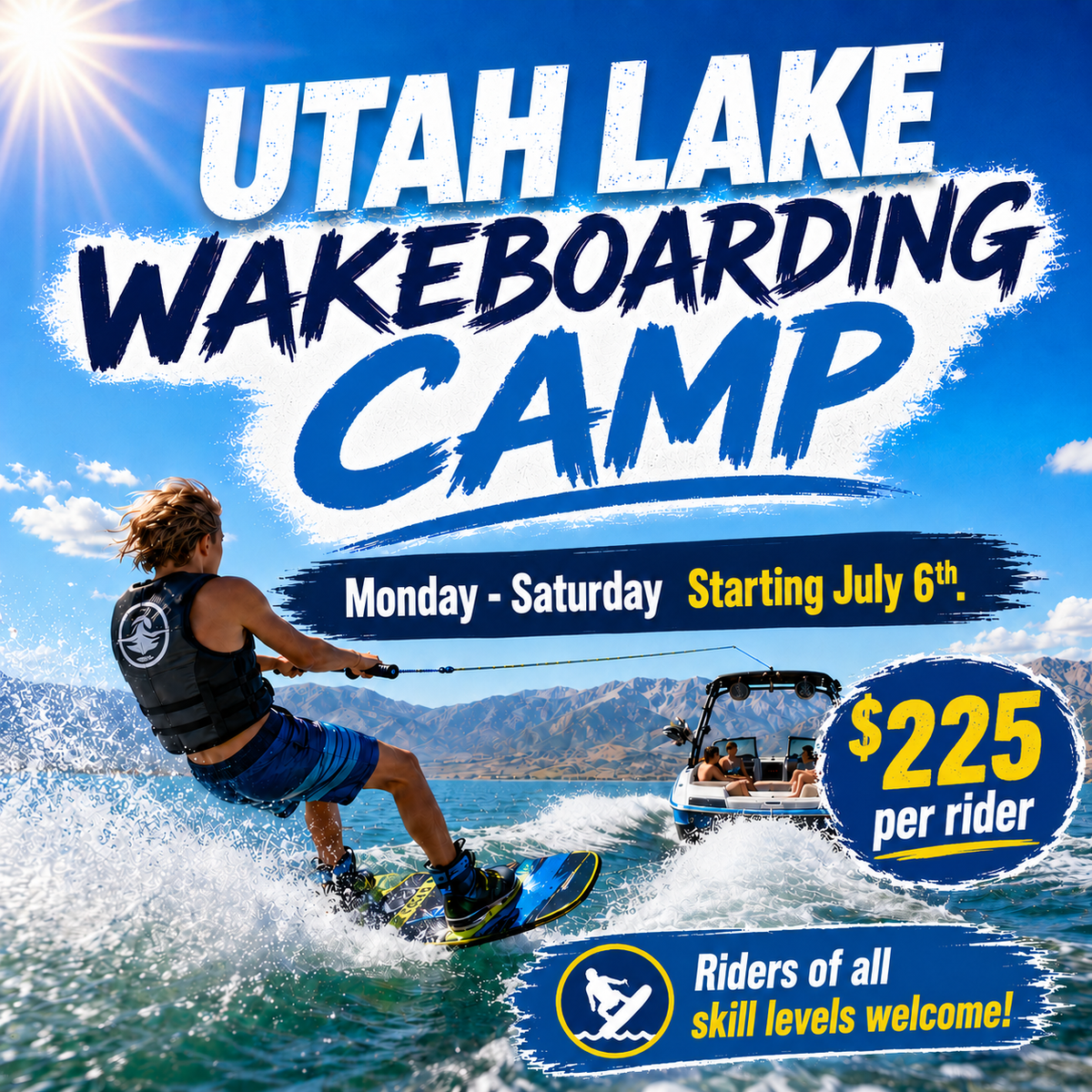 Utah Lake Wakeboard Camp $225