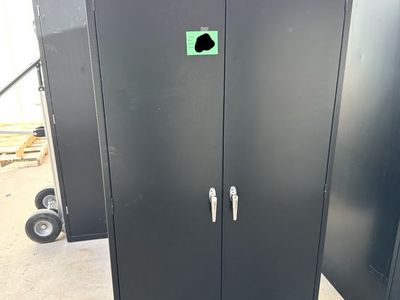 Black Metal Storage cabinet- HON Brand
