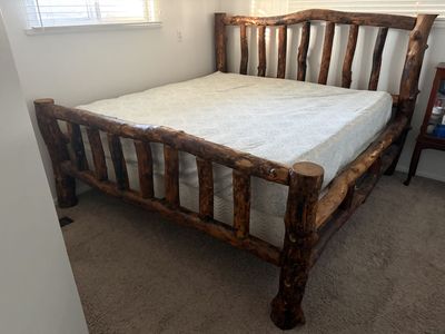 KING- aspen log bed