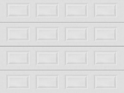 9x7 white 4 panel garage door