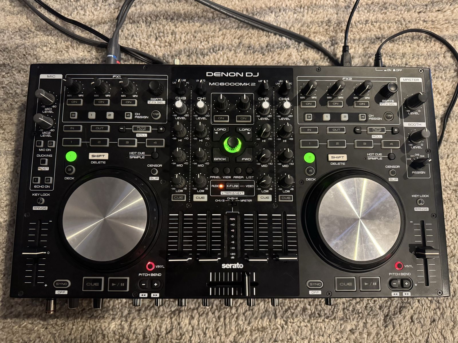 Denon DJ MC6000MK2 Digital DJ Controller & Mixer for Serato & Virtual DJ