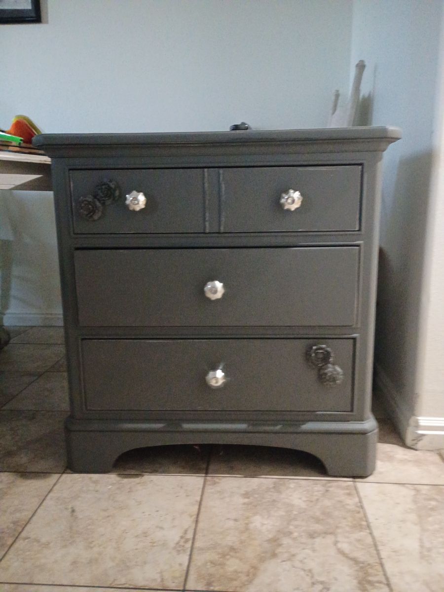 Vintage gray dresser