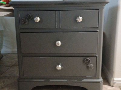 Vintage gray dresser